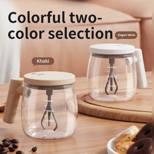 Mixing Cup Automatic Cup 400ml Electric Stirring Mug Self Mixing Mug Glass Waterproof Automatic Electric Protein Powder Mix Cup