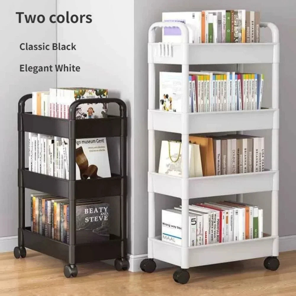 Gap Rolling Storage Rack with Wheels Storage Shelf Movable Storage Rack Kitchen Bathroom Slim Organizers Bedroom Organizers