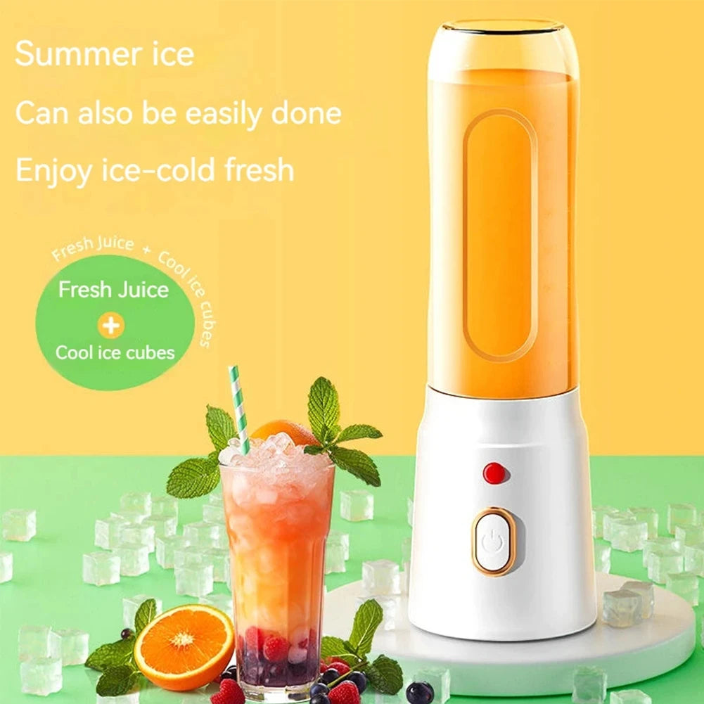 500ML Portable Electric Blender 40W USB Rechargeable Cordless Juicer High Powerful Juicer Cup For Smoothie Milkshake Juice Food