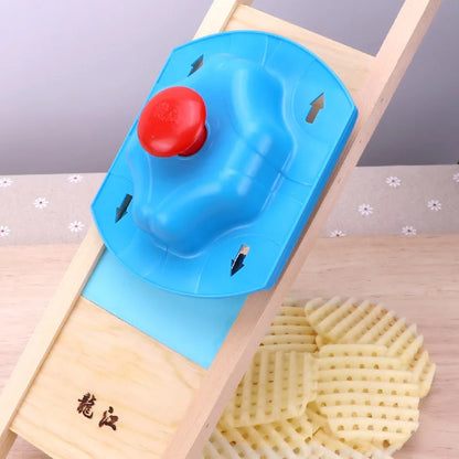 Potato Slicer Cut Potato Grid Artifact Grid Wipe Grid Knife Vegetable Cutter Wave Knife Cut Flower Knife Gadgets Accessories