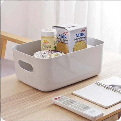 Desktop storage box cosmetics miscellaneous items snacks storage basket kitchen organizing box household drawer plastic storage