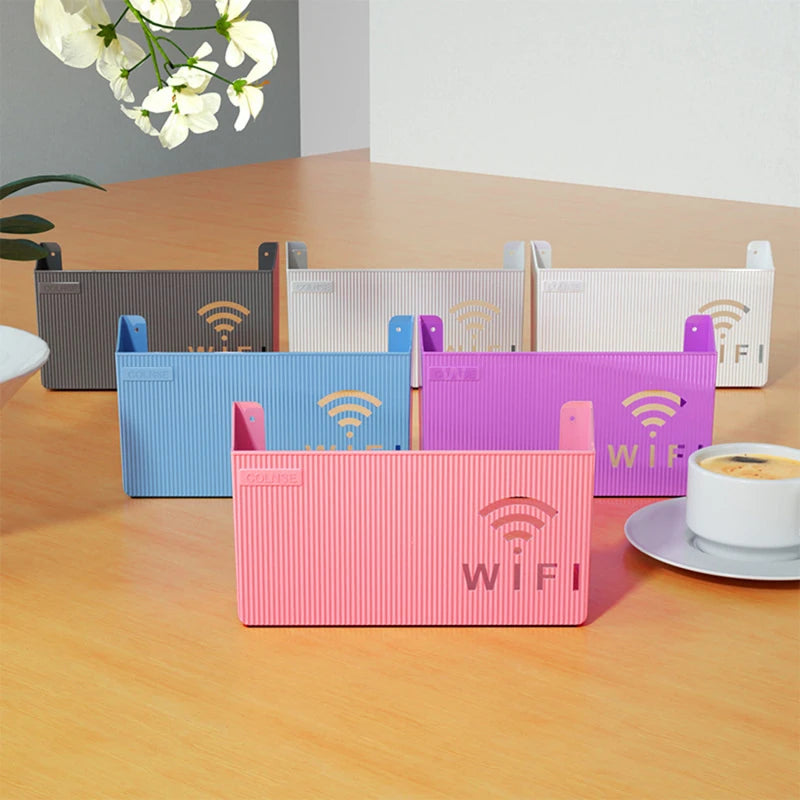 Wireless Wi-Fi Router Shelf Storage Box Wall Hanging ABS Plastic Organizer Box Cable Power Bracelet Organizer Box Home Decor New